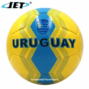 Leather Soccer Balls in Kicking Bags Customized Country Flags Football