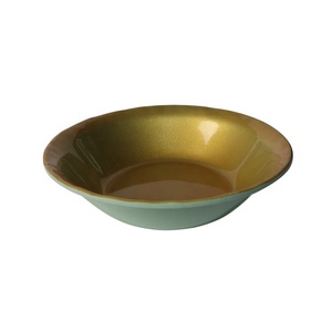 3pcs de producto personalizado de lujo moderno <span class=keywords><strong>restaurante</strong></span> de melamina color oro dubai mercado al por mayor juegos de vajilla - Product Image 4