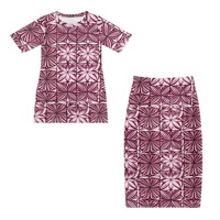 Robes Puletasi Maxi Tropicales Polynésiennes Hawaïennes Personnalisées à Col Rond pour Femmes des Îles du Pacifique, Grandes Tailles, Tendance et Éco-Responsables