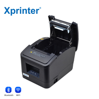 Xprinter Impresora Térmica de Alta Velocidad, Impresora de Recibos Térmica para Restaurante, Diente Azul, 80mm, Wifi, 1 Unidad, 1 Unidad, 1 Unidad, 2 Unidades