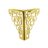 Usine nouveau Design européen moyen-orient 130MM meubles en métal armoire lit luxe Style fleur canapé meubles jambe accessoires