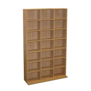 Сделано в Китае, компактный пользовательский блок для хранения данных, прочная деревянная книжная полка, книжный шкаф, книжная полка с 21 отделением