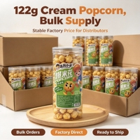Vente directe d'usine, pop-corn aromatisé au beurre en conserve instantané de 122 grammes. Prêt à manger. Sans graisses trans. Saveurs personnalisables
