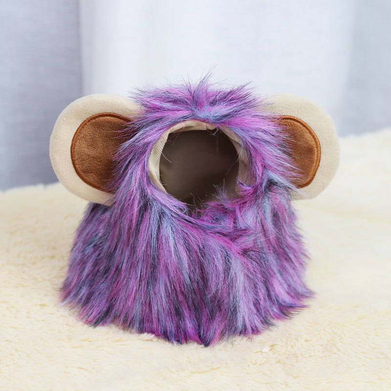 Chapeau de lion violet