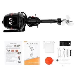 Moteur hors-bord 6 CV 2 temps 102 cm³ à essence, arbre court, pour bateau pneumatique, système CDI, refroidissement par eau - Product Image 4