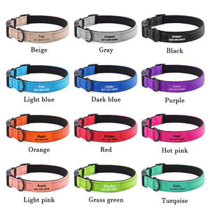 תג שם ריק לצווארון כלב עם חריטה אישית של לוגו בהדפסת UV, תגית גומי ריקה נגד אובדן, שרשרת לחיות מחמד עם תג שם ריק - Product Image 5