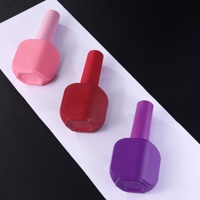 Flacon vide en verre mat de 10 ml pour vernis à ongles de luxe pour filles, couleurs violet, rouge, rose, avec bouchon et pinceau, compatible gel UV, fabrication OEM