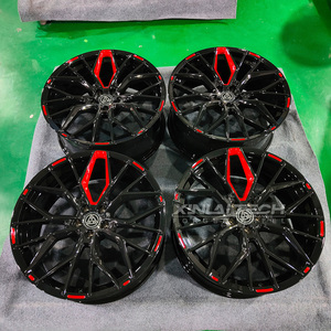 XLモノブロック鍛造合金車ホイール17 18 19 20 21 22 23インチ5x112 5x114.3 5x120深凹型カスタムアルミ合金ホイールリム - Product Image 1