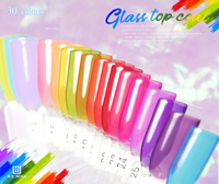 Top Coat en Verre ICE NOVA Marque Privée Vernis à Ongles Tempéré Super Brillant Sans Essuyage Renforce Couverture Gel UV Top Coat