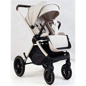 Cochecito de Bebé con Asiento Reversible, Plegado con una Mano y Arnés de 5 Puntos, Ligero, Manillar Ajustable, Capota, Ruedas de PU BD107 - Product Image 1
