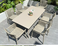 Internet célébrité loisirs de plein air ensembles de jardin magasin de thé au lait Table basse chaise combinaison pour balcon salon