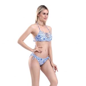 Conjunto de Bikini Brasileño de 1 Pieza para Mujer, de Alta Calidad OEM, con Estampado/Puntos/Colores Sólidos y Logotipo Frontal - Product Image 6