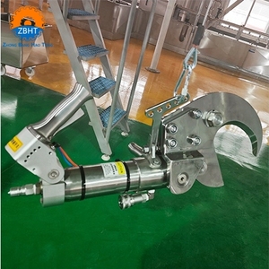 Cisaille hydraulique halal pour sabots de bovins en acier inoxydable 304, machine de coupe pour ferme laitière, équipement de ligne d'abattage pour abattoir de vaches - Product Image 6