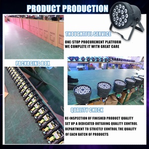 BaiQi Projecteur <span class=keywords><strong>LED</strong></span> PAR 4-en-1 120W 18 pièces, large plage de tension, DMX512/Contrôle sonore, RGB, IP20 pour mariages en intérieur, discothèques, bars et clubs - Product Image 5