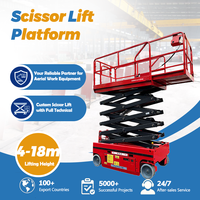 Plateforme élévatrice hydraulique robuste de 4 m, capacité de levage de 0,5 tonne, avec rail de guidage, pour la manutention de marchandises en entrepôt et en mezzanine