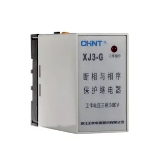 Chint phase break and protection relay overvoltage undervoltage phase break fault protectionXJ3-D AC380