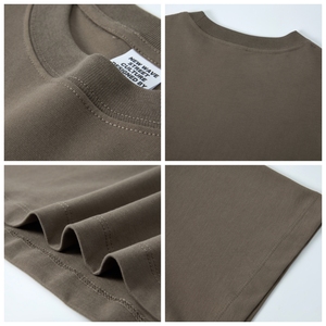 <span class=keywords><strong>Camiseta</strong></span> de Hombre con Logotipo Personalizado OEM, 230 g/m², Algodón Peinado, Corte Cuadrado, Hombros Caídos, Cuello Acanalado, Impresión DTG - Product Image 3