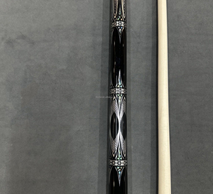 ไม้คิวสนุ๊กเกอร์ JFLOWERS JF20‑26 สีเงิน-ทอง ลายฉลุแบบไม่พันรอบ ไม้เนื้อแข็งแกะสลักลาย ปลายคิวขนาดใหญ่ สำหรับเล่นสนุกเกอร์จีน 8 ลูก และสนุกเกอร์อเมริกัน 9 ลูก - Product Image 3