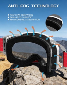 Custom Roll-Off Tear-Off OTG Design Motocross Goggles for Racing Riding Sports <b>Eyewear</b> with OEM Logo - Product Image 2