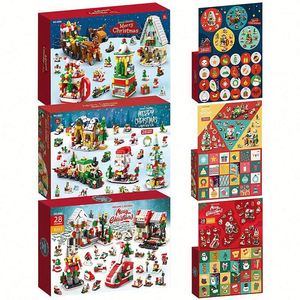 Caja Sorpresa con 24 Regalos Pequeños, Set de Bloques de Construcción de Jesús, Juguete de Escritorio, Adornos Navideños Elegantes de Frozen - Product Image 5