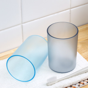 Vaso de plástico esmerilado transparente JW-7730, 301-400ml, vaso nórdico de color para enjuague bucal, para uso en el baño - Product Image 4