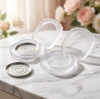 Vente en gros de contenants vides ovales de 5 g pour bâtonnets de parfum solides, boîte transparente pour baume corporel, emballage cosmétique, logo personnalisé