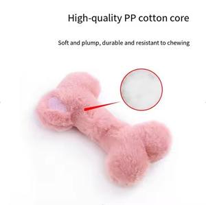 Produk hewan peliharaan penjualan laris mainan hewan peliharaan tulang mewah anjing untuk anjing mainan kunyah gigi <span class=keywords><strong>Multi</strong></span> Warna motif cinta interaktif mainan anjing melengking - Product Image 2