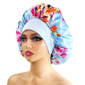 Gorro de satén ajustable para dormir, impermeable, de doble capa, para mujer, diseño de trenza, para el cuidado del cabello, regalo promocional - Product Image 1