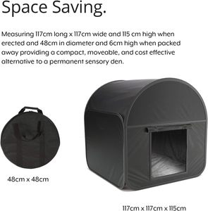 Tente sensorielle Pop-Up Black Out <span class=keywords><strong>pour</strong></span> enfants autistes Jeu en polyester doux Relax Calm Corner <span class=keywords><strong>Jouet</strong></span> sensoriel <span class=keywords><strong>pour</strong></span> enfants - Product Image 2