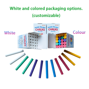 ชอล์กสีขาวและสีต่างๆ แบบละลายน้ำได้ ปราศจากฝุ่น สำหรับอุปกรณ์การเรียน - Product Image 2