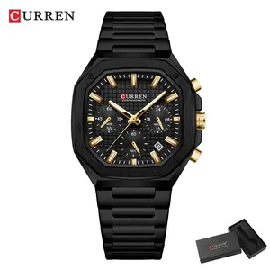 Reloj de Pulsera de Cuarzo para Hombre Curren 8459, Nuevo, Creativo, de Marca, con Calendario, de Lujo, para Hombre, con Caja - Product Image 4