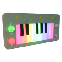 Jouet clavier en bois certifié CE avec sac portable, effets lumineux et sonores, plusieurs chansons intégrées, jouet musical pour enfants