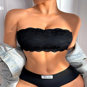 <span class=keywords><strong>Reggiseno</strong></span> <span class=keywords><strong>Senza</strong></span> <span class=keywords><strong>Spalline</strong></span> da Donna in <span class=keywords><strong>Pizzo</strong></span> Jacquard Ondulato Sexy con Striscia Antiscivolo, <span class=keywords><strong>Spalline</strong></span> Incrociate sul Retro, Design con Chiusura Laterale - Product Image 6