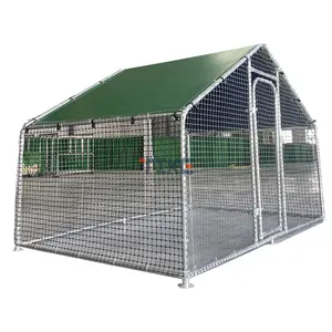 防水機能付きの屋外ウォークイン家禽ケージ用の大型金属製鶏小屋