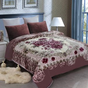 الدافئة سميكة الكورية المنك المطبوعة أفخم الآسيوية الصوف راشيل بطانية سرير - Product Image 2