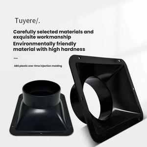 Connecteur de <span class=keywords><strong>clapet</strong></span> anti-retour ABS à fond carré et bride angulaire pour conduit de ventilation, système d'air frais et évacuation de <span class=keywords><strong>hotte</strong></span> aspirante - Product Image 4