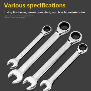 5-32 Mét hộp đôi End Ratchet cờ lê CR-V Chất liệu cờ lê gương đánh bóng kết hợp cờ lê bán buôn Ratchet cờ lê Nhà cung cấp - Product Image 4