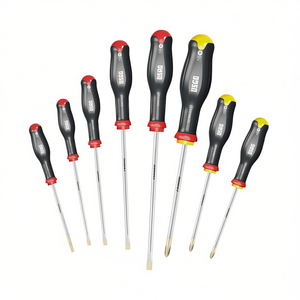 Juego de Destornilladores de 7 Piezas con Mango Negro, Rojo y Amarillo, Eje de Acero, Kit de Herramientas de Precisión - Product Image 2