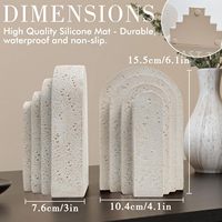 Serre-livres décoratifs en résine robuste pour étagères, lot de 2, base antidérapante, finition résistante aux rayures, support d'étagère lesté