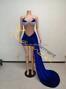 Женское вечернее платье со стразами - Product Image 3