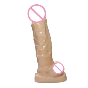 Pene Artificial de goma de silicona para hombres y mujeres, pene enorme, consolador masculino realista, Juguetes sexuales de 11 pulgadas