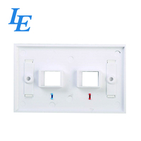 Nuevo Material Tipo 86, Placa de Red de Pared con 1 Puerto RJ45 e Iconos de Computadora y Teléfono, 115.5x74mm, Opcional