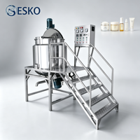 Cuve de mélange gainée ESKO 300L 500L 1000L à chauffage électrique pour le traitement des lotions, crèmes et beurres corporels