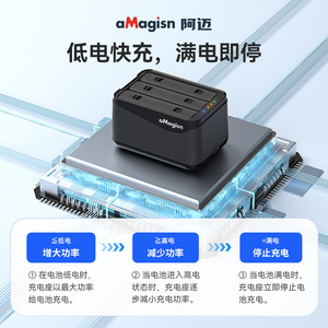 aMagisn Insta360 X5 Battery <b>Charger</b> 3 Slot USB Charging Stand For <b>Camera</b> Accessories - Product Image 5