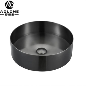 Lavabo redondo de acero inoxidable 304 de calidad de Hotel de diseño moderno para uso doméstico y en la cocina Pedestal de lavado de manos para Baño - Product Image 6