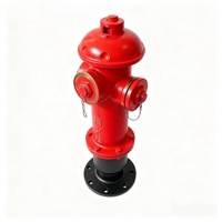 Hydrant extérieur au sol SS100 en fonte ductile à bride pour l'approvisionnement en eau incendie ; Vanne d'admission d'eau incendie extérieure