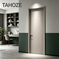 Cadre de porte en contreplaqué avec âme en papier alvéolé, charnière en acier inoxydable, poignée fendue, serrure silencieuse, porte en bois affleurante