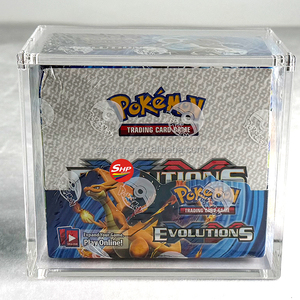 Scatola in Acrilico Personalizzata SHP con Angoli Arrotondati per Booster Box PTCG Mega Evolution Chaos Rising Versione Inglese, Coperchi Magnetici in Acrilico - Product Image 1