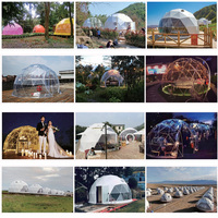 Tente Dôme Transparente en Promotion pour Événements, Tente Dôme en Acier pour Camping et Fêtes
