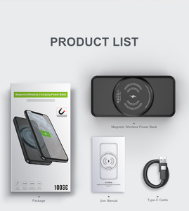 10000 MAh Ngân Hàng Điện Từ Không Dây Sạc Đứng USB-C Đầu Vào/Đầu Ra 18 Wát External Điện Thoại Di Động Sao Lưu Cho iPhone Và Android - Product Image 6